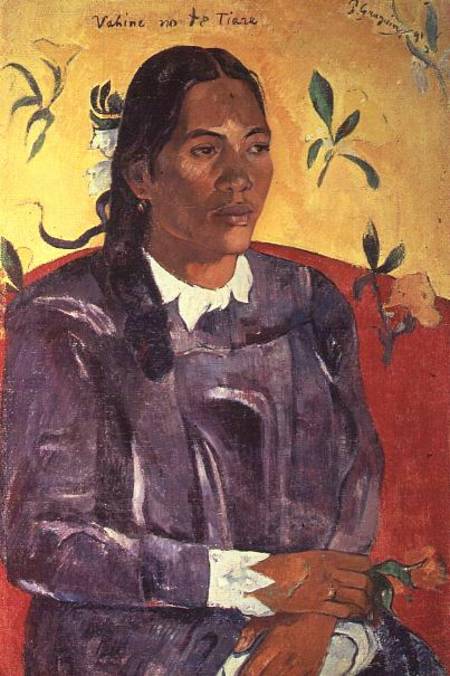 Vahine No Te Tiare (Woman with a Flower) à Paul Gauguin