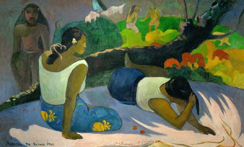 Vergnügungen des bösen Geistes (Arearea no vareua ino) à Paul Gauguin