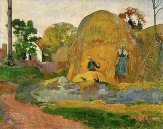 Meules de Foin Jaunes (Moisson d'Or) à Paul Gauguin