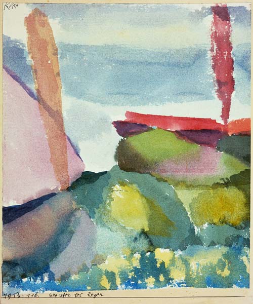 Seeufer bei Regen à Paul Klee