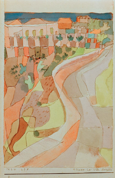 Strasse bei Villa Mazzaro 1924.238. à Paul Klee