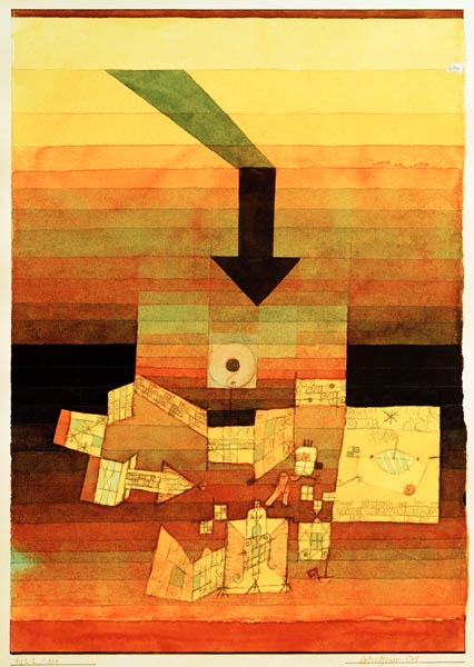 Betroffener Ort, 1922, 109. à Paul Klee