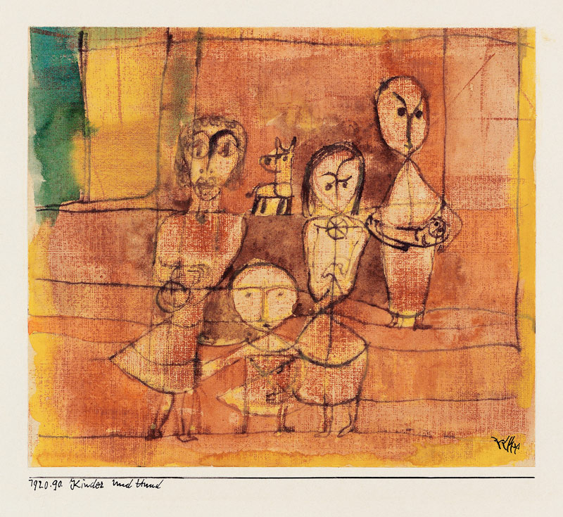 Children and dog à Paul Klee