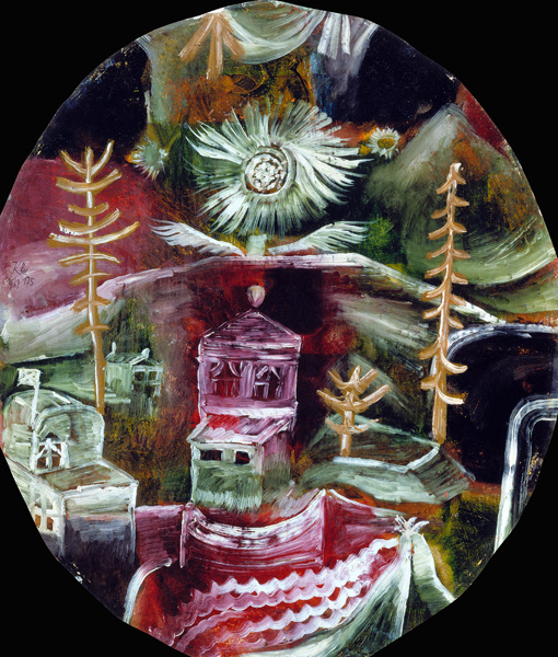 La maison à la floraison de chardon à Paul Klee