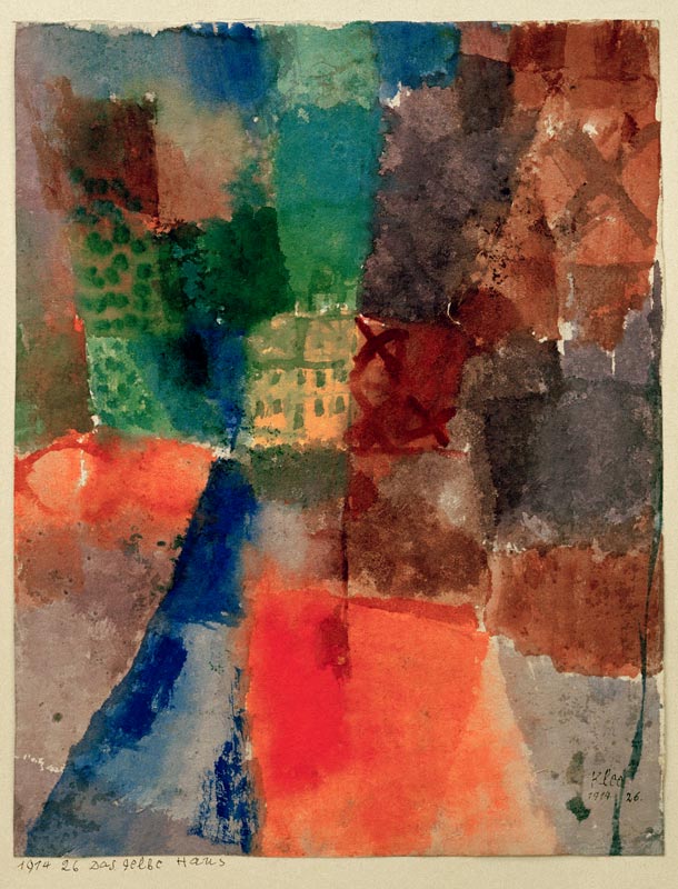 Das gelbe Haus, 1914. 26 à Paul Klee