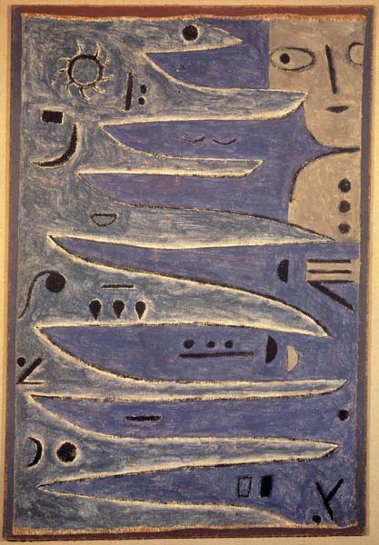 Der Graue und die Kueste, 1938. à Paul Klee