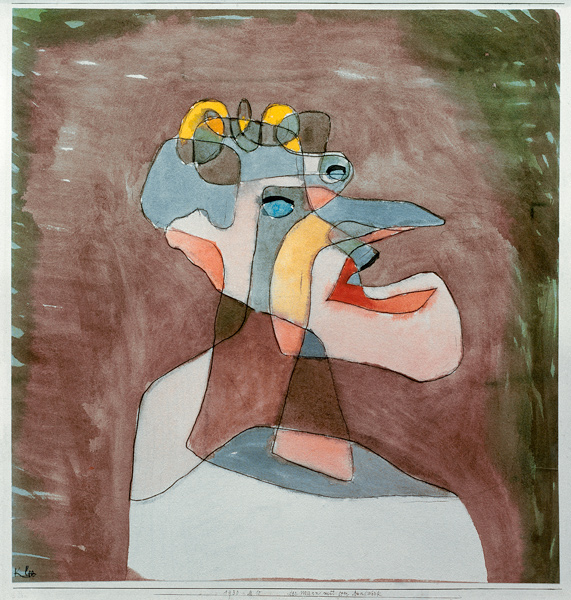 Der Mann mit dem Mundwerk, 1930. à Paul Klee