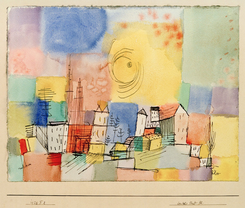 Deutsche Stadt BR, 1928.152 (F 2) à Paul Klee