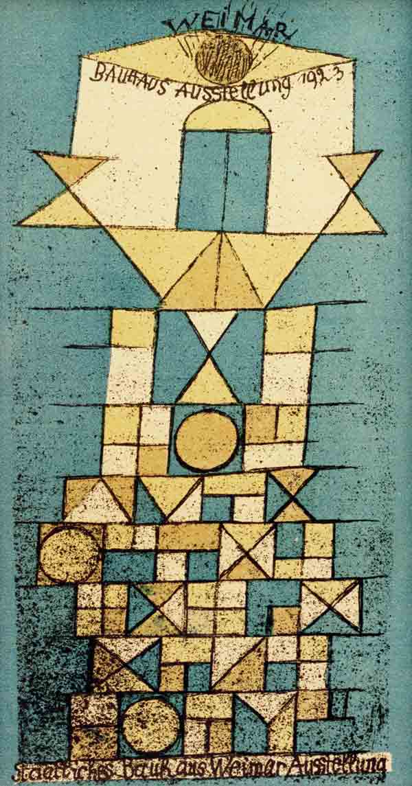 Die erhabene Seite, Weimar Bauhaus-Ausstellung 1923 à Paul Klee