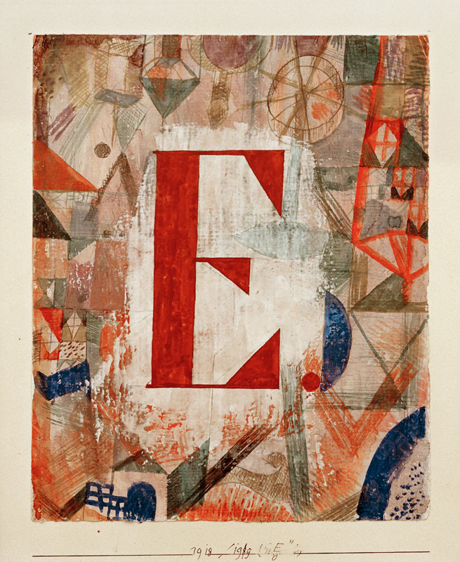 E, 1918, 199. à Paul Klee