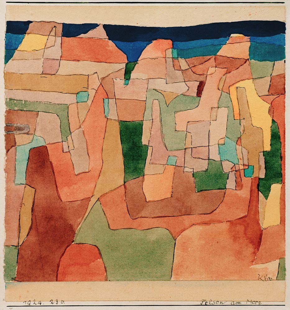 Felsen am Meer, 1924.230. à Paul Klee