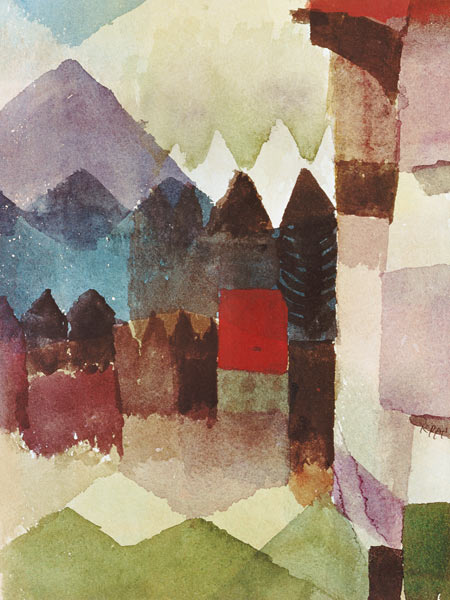 Foehn dans le Marc`schen jardin à Paul Klee