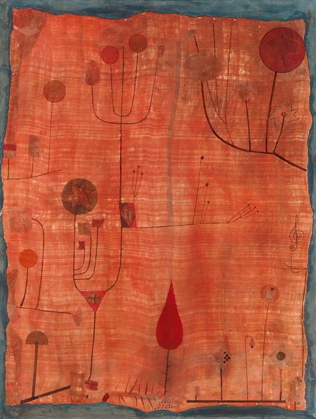 Fruits sur rouge (ou : Le suaire du violoniste) à Paul Klee