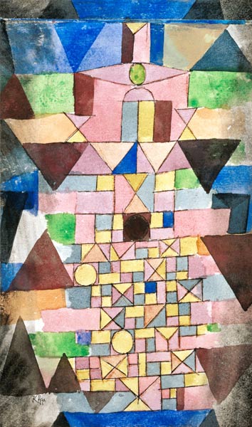 Composition avec des triangles à Paul Klee