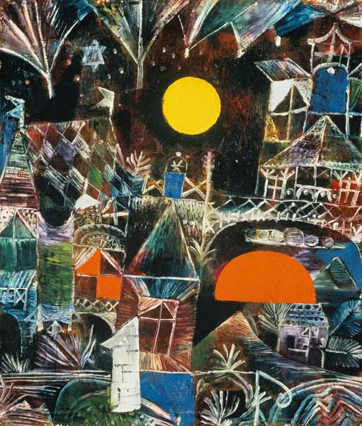 Escalier de lune - coucher de soleil à Paul Klee