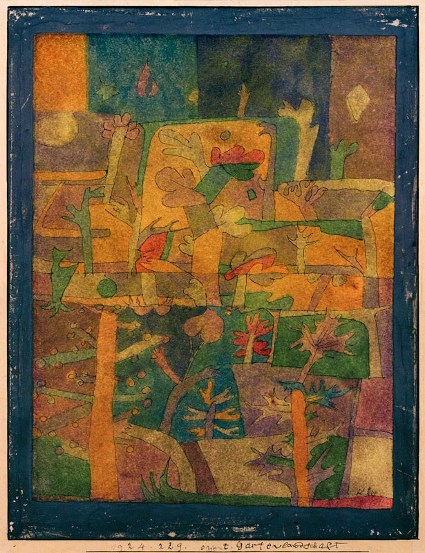 Orientalische Gartenlandschaft, 1924. à Paul Klee