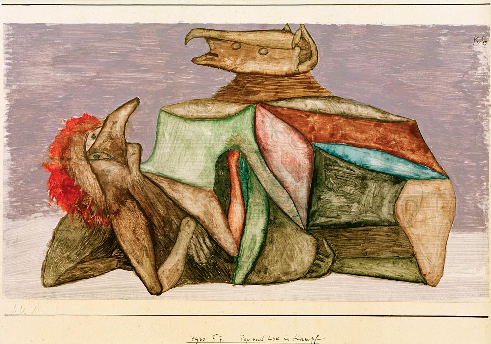 Pop und Lok im Kampf, 1930, 227 (F 7). à Paul Klee