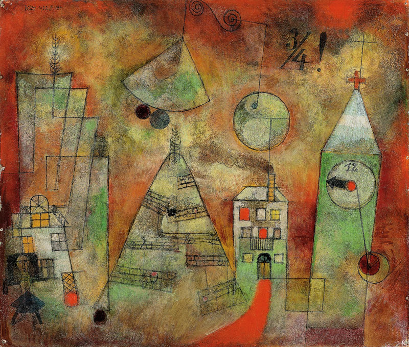 Schicksalstunde um dreiviertel zwölf à Paul Klee