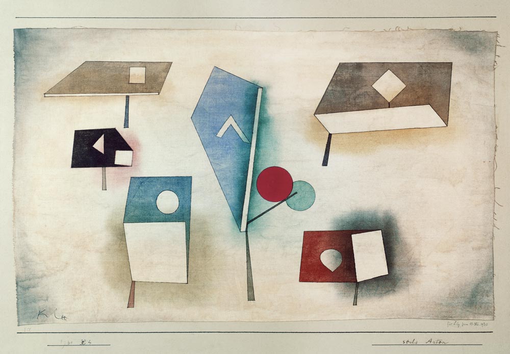 Sechs Arten, 1930, à Paul Klee
