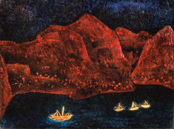 Suedliche Kueste abends, 1925. à Paul Klee