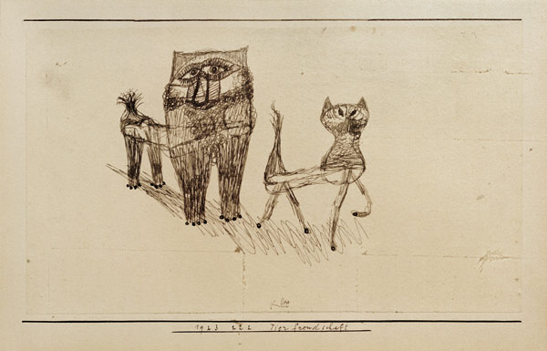 Tierfreundschaft, 1923, 222. à Paul Klee