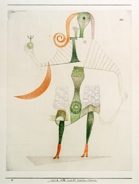 Weibl. Kostuem-Maske, 1924, 150. à Paul Klee