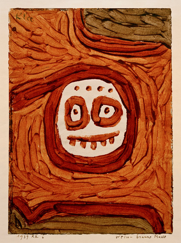 Masque blanc-brun, 1939, 806. à Paul Klee