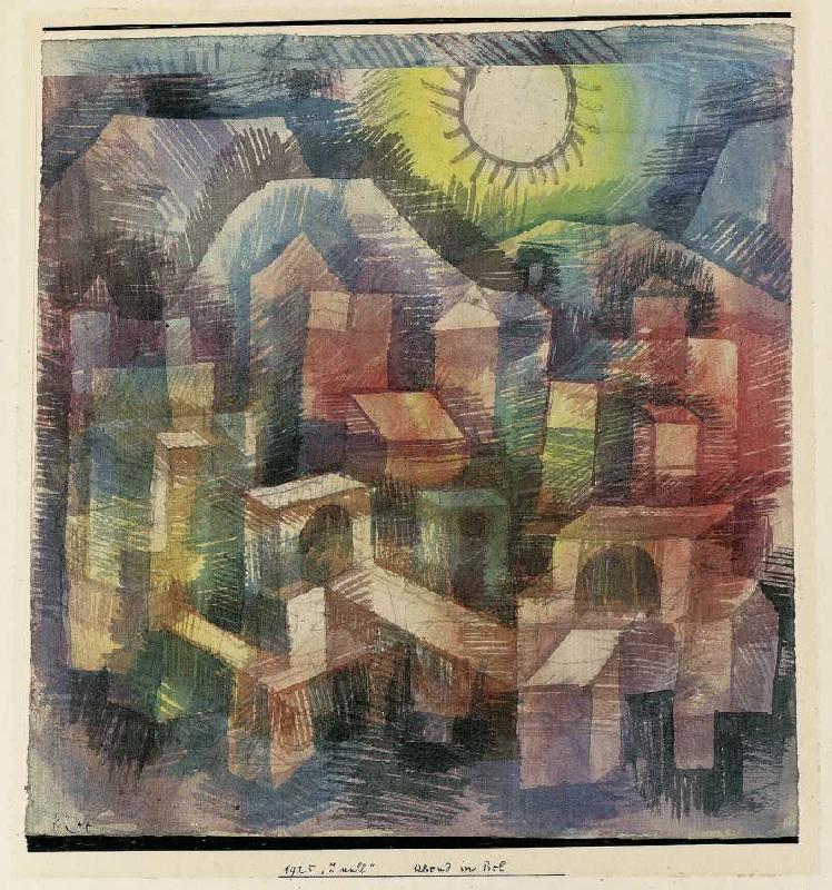 Abend in Bol à Paul Klee