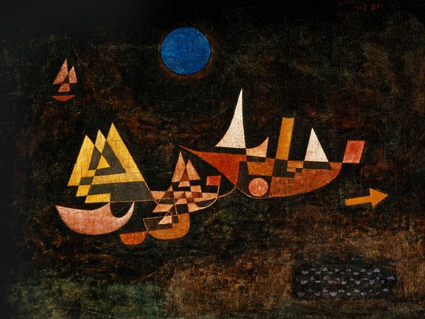 Abfahrt der Schiffe, 1927. à Paul Klee
