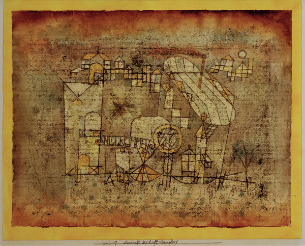 Ankunft des Luft=dampfers, à Paul Klee