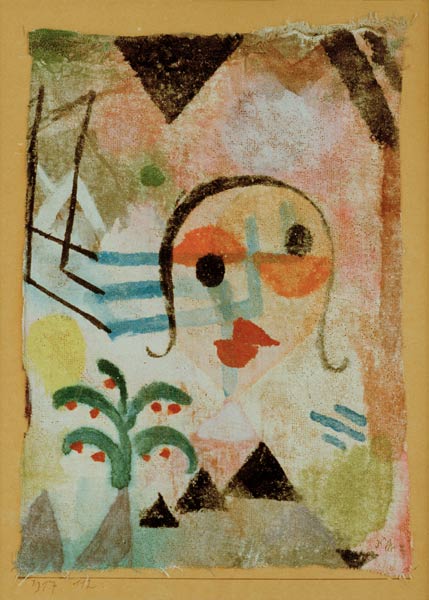 Bildnis einer Rothaarigen, 1917.112. à Paul Klee