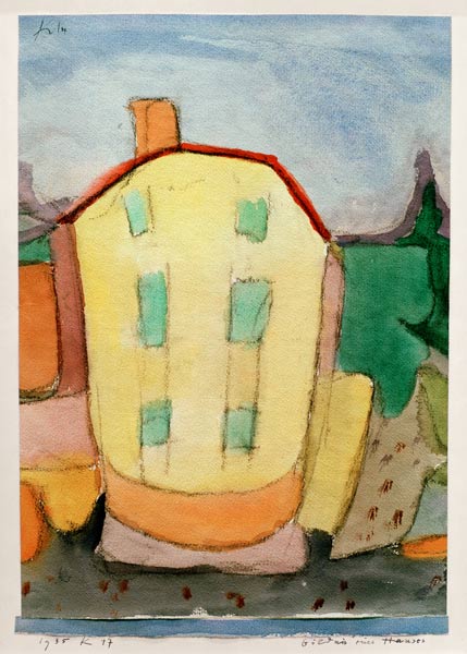 Bildnis eines Hauses, 1935, à Paul Klee