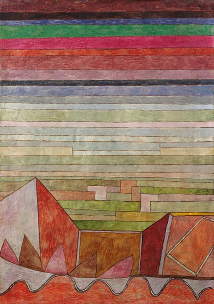 Vue dans le pays de fruit. à Paul Klee