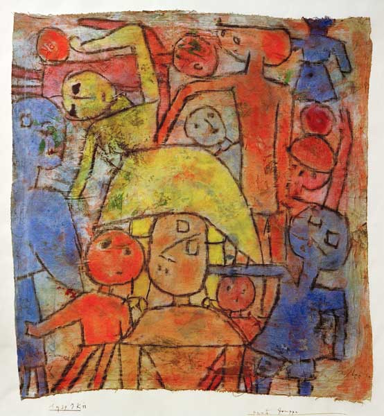 Bunte Gruppe, 1939, 1133 (JK 13). à Paul Klee