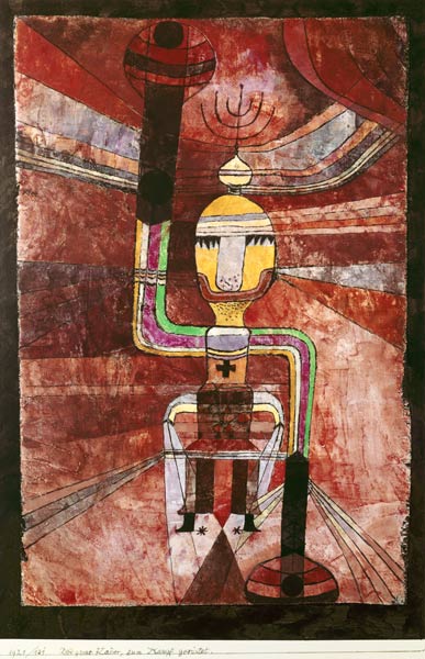 Der grosse Kaiser, zum Kampf geruestet, à Paul Klee