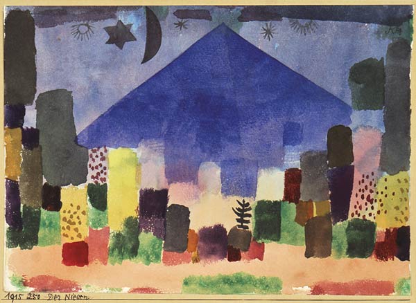 The Mountain Niesen. Egyptian Night à Paul Klee