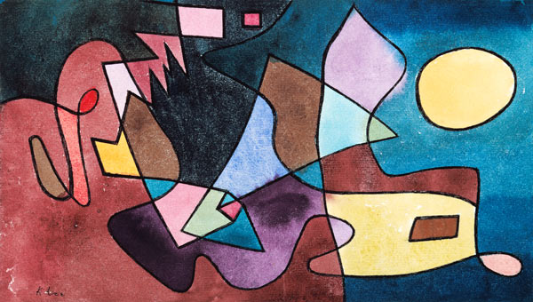Paysage dramatique. à Paul Klee