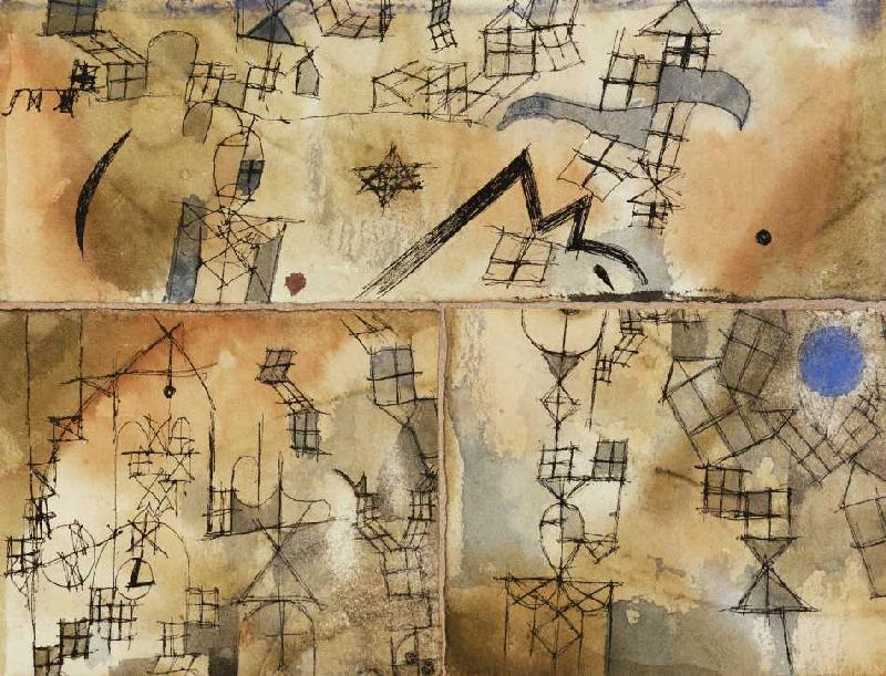 Dreiteilige Komposition à Paul Klee