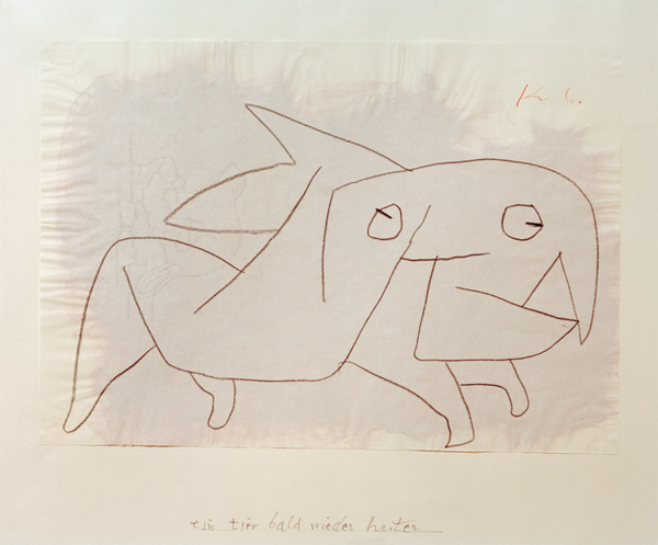 ein tier bald wieder heiter, 1940, à Paul Klee