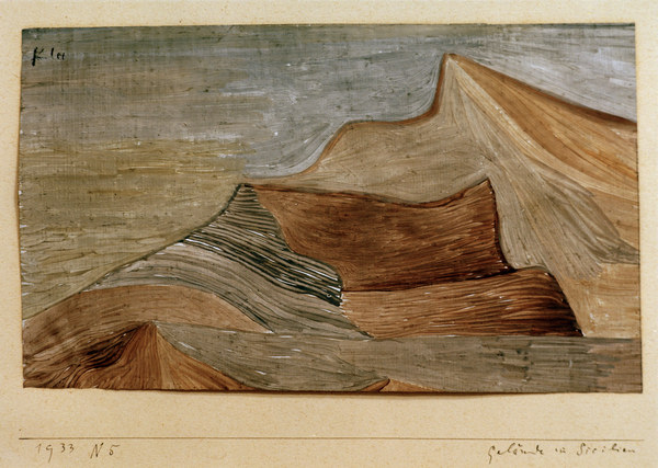 Gelaende im Sueden, 1933.65. à Paul Klee