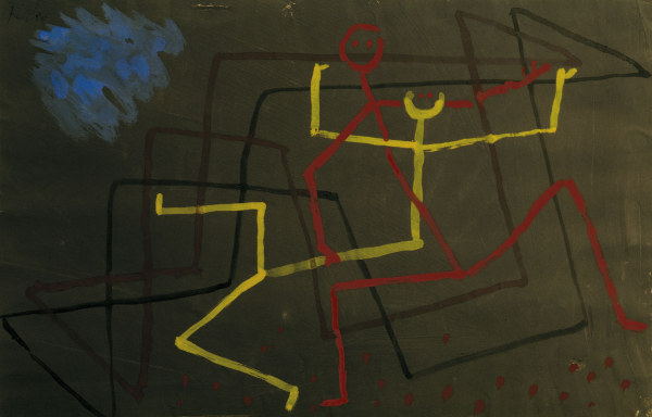 Gelb unterliegt, 1935, 103 (P 3). à Paul Klee