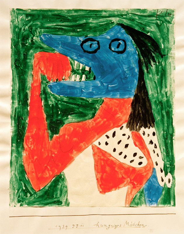 hungriges Maedchen, 1939, 671. à Paul Klee