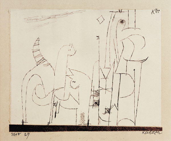 Katzen, 1915. à Paul Klee