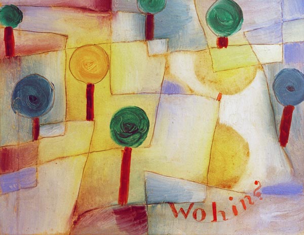Wohin?, 1920, 126. à Paul Klee