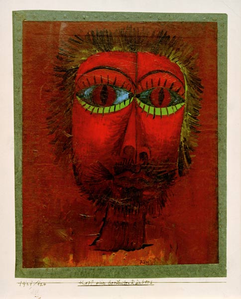 Kopf eines beruehmten Raeubers, à Paul Klee