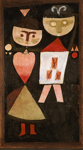couple costumé à Paul Klee