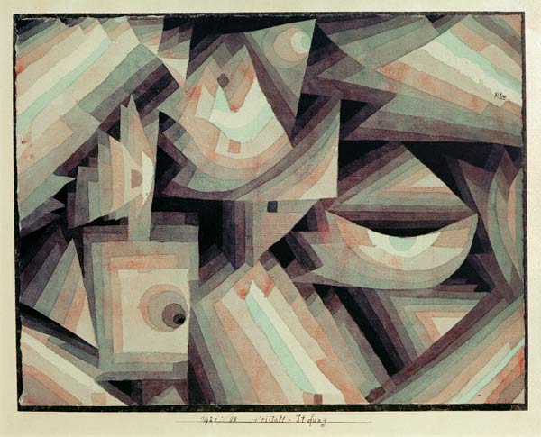 Kristall-Stufung, 1921, 88. à Paul Klee