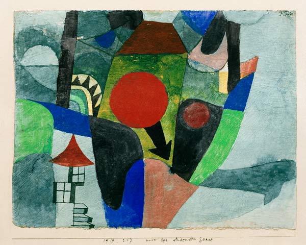 Landschaft mit sinkender Sonne, à Paul Klee