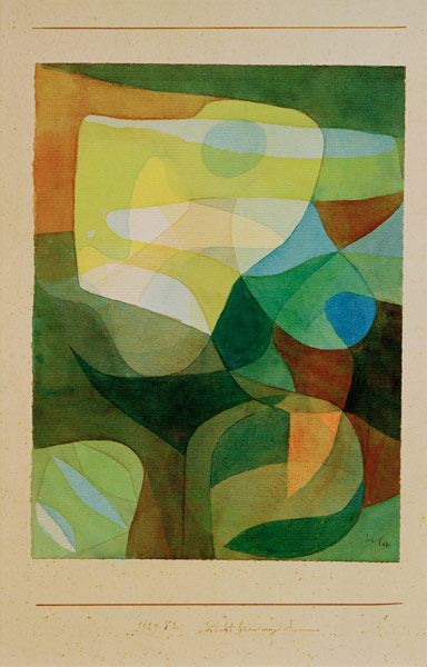 Lichtbreitung I, 1929, 242 (Y 2). à Paul Klee