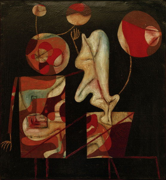 Marionetten (Bunt auf Schwarz), à Paul Klee